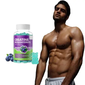 Özel etiket kreatin monohidrat Gummies erkekler ve kadınlar için yağsız kas kütlesi destek egzersiz performansı