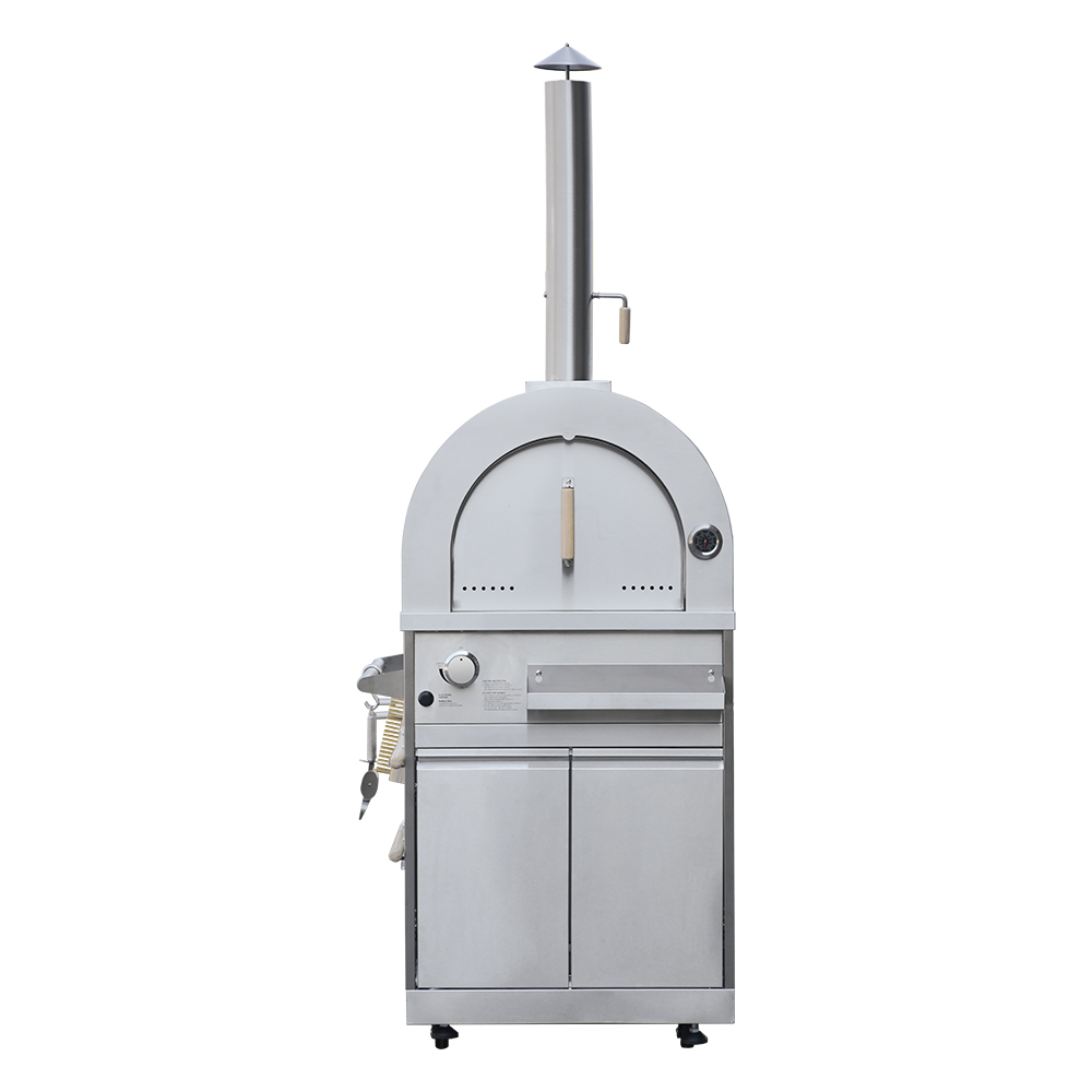 Wood fuel Pizza oven with cabinet