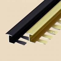 Revêtement de sol décoratif en alliage d'aluminium moderne de 0,8 mm d'épaisseur, motif arête de poisson, finition anodisée, durable et facile à poser