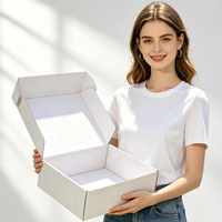 Boîtes pliables rigides en carton ondulé, personnalisées avec logo imprimé, haut de gamme, imperméables, écologiques, en matériaux recyclés, réutilisables, pour chaussures en éponge