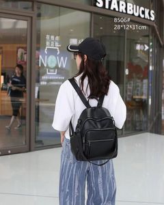 Mochilas de Viaje para Mujer, Mochila Clásica de Cuero Vacuno Genuino, Bolso Bandolera de Hombro para Dama - Product Image 3