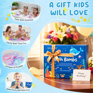 SEFUDUN - Set de 12 Bombas de Baño Veganas Efervescentes con Aromas, Bombas de Baño de Lujo con Burbujas, Spa Relajante, Bombas de Baño de Sal con Juguete Sorpresa para Niños - Product Image 2