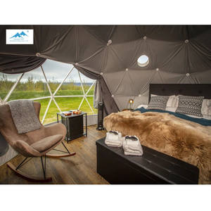 Casa all'aperto della tenda Glamping della cupola geodetica <span class=keywords><strong>per</strong></span> i progetti di campeggio del Resort e della vita - Product Image 4