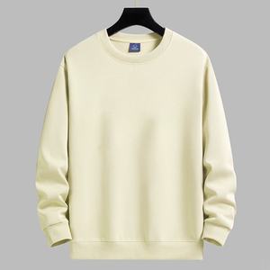 Alta calidad sólido en blanco Casal otoño desgaste cuello redondo Unisex Jumper sudadera - Product Image 3