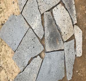 Piastrelle in <span class=keywords><strong>Pietra</strong></span> <span class=keywords><strong>Lavica</strong></span> Nera Naturale Basaltica Puka, Irregolari e Grezze per Pavimentazione - Product Image 6