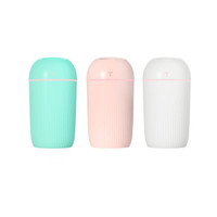 Humidificateur d'air portable USB de grande capacité 420 ml avec veilleuse, purificateur, atomiseur et diffuseur d'arômes pour la maison, le bureau, la voiture, l'hôtel et le camping-car
