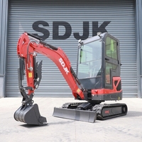 Offre Spéciale Mini-Excavatrice 1 Tonne 2 Tonnes 3,5 Tonnes, Petite Machine de Terrassement CE EPA Euro 5 pour Jardin et Ferme, Excavatrice Compacte sur Chenilles