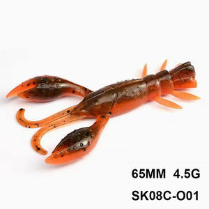 Leurre souple coulant pour la pêche aux <span class=keywords><strong>crevettes</strong></span> 65mm 4.5g 8 pièces par paquet - Product Image 3