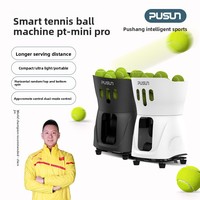 Machine à balles de tennis portable intelligente PUSUN Pusang PT-Mini Pro avec une capacité de 65 balles, lanceur pour entraînement