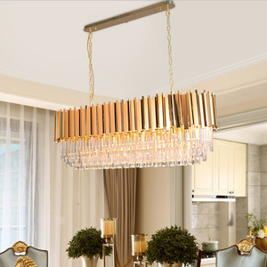 Lampadario Rettangolare in Cristallo Guzhen, Contemporaneo a 18 Luci, a Risparmio Energetico, E12, Luce Calda, Decorativo per Scale, Oro - Product Image 2