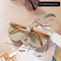 Nouvelle Pochette de Rangement pour Lunettes et Bijoux, Étui Portable pour Lunettes de Soleil avec Clip, Housse de Protection Tendance Luxe Léger pour la Maison