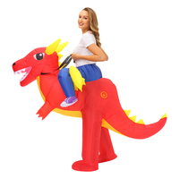 Costume d'équitation gonflable Costume drôle de requin gonflable Costume de personnages de dragon de dessin animé