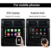Reproductor de DVD para Auto con CarPlay Inalámbrico/Android Auto, Dongle USB Smart Link para Reproductor de Navegación Android, Mirrorlink