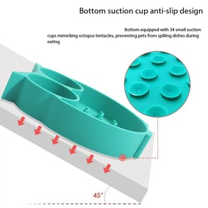 New Arrival Stylish Silicone Dog Lick Dinner Plate Eco-Friendly Pet Lick Mat Slow <b>Feeder</b> Reduce Food Intake for Dogs and <b>Cats</b> - Product Image 5