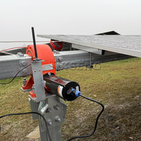 Système de suivi solaire automatique et efficace à axe unique avec entraînement de rotation et contrôle intelligent par IA pour structure de suivi de panneaux photovoltaïques