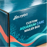Boîte d'expédition personnalisée en carton ondulé brillant pour l'entretien des aquariums, avec insert, pour l'emballage e-commerce
