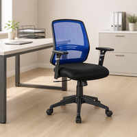 Chaise de bureau en maille Kabel Chaise d'écriture abordable en PU avec bras pour bureau