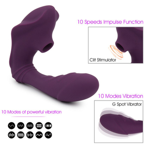 Purple USB <b>Rechargeable</b> Vaginal <b>Vibrator</b> Sex Toy Adult Stimulation Toy - Product Image 4