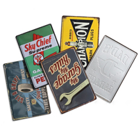 Kirsite métal signe vintage garage affiche décorative rétro plaque d'étain plaque personnalisée vintage métal signes étain signe T