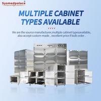 Réfrigérateur mobile pour morgue avec roues robustes, congélateur de stockage de corps pour installations mortuaires