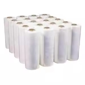 China High Quality Stretch Film Jumbo Roll , 20 Mic 25 Mic Wholesale Custom <b>Plastic</b> Pallet <b>Wrap</b> PE Stretch Film - Product Image 5