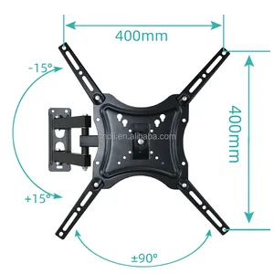 Suporte de televisão flexível, suporte de televisão móvel articulação silenciosa para tv tamanho de tv 14 "-55" rts