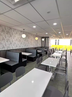 Ensemble de mobilier contemporain pour restaurant Chaise de café Table et stand de café Tables et chaises de salle à manger Siège de restaurant