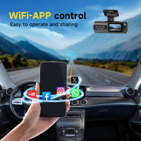 AOEDI-Caméra de tableau de bord 4K, Wifi Full Hd, avant arrière, 4K, pour voitures, écran Ips intégré de 1.47 pouces, vision nocturne, mode parking 24h