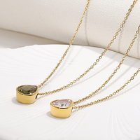 Derniers modèles de colliers pendentifs en acier inoxydable or bijoux de mode pour les jeunes femmes