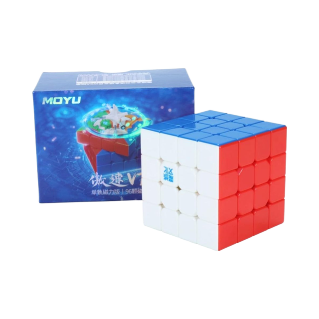 MOYU AoSu V7 Flagship 4x4 Magnetic ABS Plastic Speed Cube 96 Magnets 4x4x4 Type Colorful MY8306