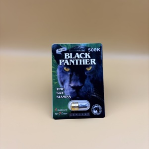 Best Selling Black Panther Capsule Black Panther 500k Single Serving Plant <b>Supplement</b> Compact Capsule for Adult Male Vitality - Product Image 4