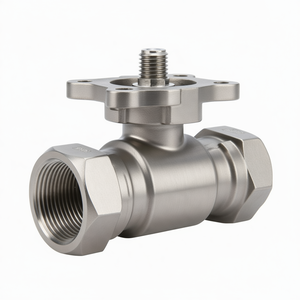 Vanne à bille électrique 3 voies COVNA, commande urgente, DN25 1 pouce, acier inoxydable SS304, AC220V, filetage femelle - Product Image 2