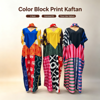 Gaun Wanita Afrika Model Kafatan Boubou Ukuran Besar, Motif Garis Abstrak, Gaun Bubu, Pakaian Tradisional Etnik Grosir
