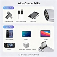 Adaptador OEM/ODM de 240W 40G 8K, USB Tipo C Macho a USB 3.1 Hembra, OTG, Transmisión de Datos y Energía para Laptop, Nuevo