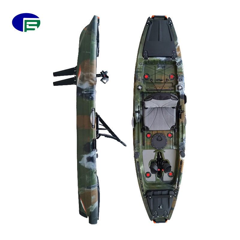 2022 распродажа, как горячее сидение на верхушке, рыболовное каноэ/Каяка, пластиковый рыболовный каяк на одного человека с педалями