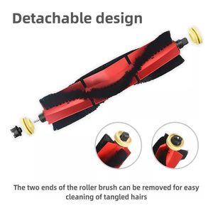 Lot de 10 accessoires pour aspirateurs robots <span class=keywords><strong>Roborock</strong></span> E4, E5, S4, <span class=keywords><strong>S5</strong></span> <span class=keywords><strong>Max</strong></span> : brosse principale, brosse latérale, filtre HEPA, chiffons de nettoyage, sac à poussière, pièces de rechange - Product Image 2