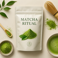 Poudre de Matcha de Qualité Cérémoniale, Marque Privée, Conformité Naturelle, Sans Pesticides, Thé Vert Pur, Matcha en Vrac