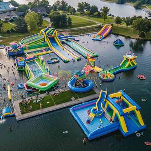 Juego gigante al aire libre parque inflable Carrera Grande mega castillo hinchable loco 5K carrera de obstáculos <span class=keywords><strong>locos</strong></span> a la venta - Product Image 4