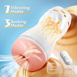 Modernisiert 7 Vibration & saughand frei Taschenmuschi Männlich Stroker automatisches saugen Männlich Masturbator Erwachsenenspielzeug für Männer - Product Image 2