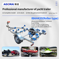 AOMAI Bateau pneumatique de haute qualité pour la pêche avec remorque galvanisée à axe John