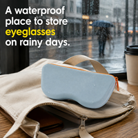 Étui de rangement classique pour lunettes de natation, pochette de voyage antichoc en silicone, grande capacité, double face, respirant, ovale, pour enfants