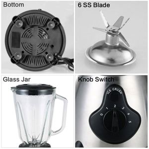 Pny66E <strong>5</strong> <strong>Speed</strong> <strong>Brushed</strong> <strong>Stainless</strong> Juicer Blender <strong>With</strong> <strong>Pulse</strong> <strong>Function</strong> - Product Image 4