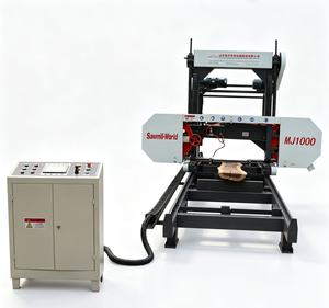 Scie à ruban horizontale CNC automatique, diamètre de coupe max. 1300 mm, machine à scier le bois pour la production de palettes à partir de matières premières - Product Image 1