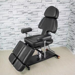 Lit de tatouage noir rotatif multi-angle de haute qualité meubles de tatouage hydrauliques ajuster les lits de <span class=keywords><strong>Massage</strong></span> lit de beauté Spa - Product Image 5