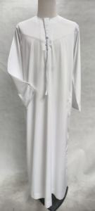 Mode hommes <span class=keywords><strong>arabe</strong></span> caftan broderie émirat omanais Robe Durable élégant Vintage Style Thobe pour les musulmans doux vêtements d'été - Product Image 4