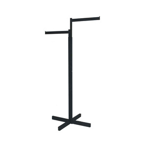 Kainice Giá Treo Quần Áo 4 Chiều Trưng Bày Bán Lẻ Bằng Tay Thẳng <span class=keywords><strong>2</strong></span> Tay Màu Crôm Và <span class=keywords><strong>2</strong></span> Tay Nghiêng Tùy Chỉnh - Product Image 3