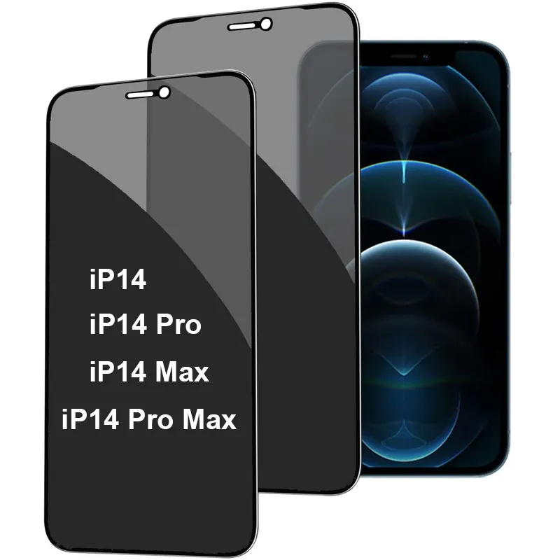 iP 14 Privacy Anti-spy Tempered Glass Privacy Screen Protector for Samsung iPhone 12 13 14 Pro Max