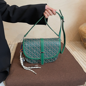 Cross-border Fashion Women's PU Geometric Zipper Mini Portable Saddle Messenger Bag <b>Square</b> Shoulder Crossbody <b>Adjustable</b> Strap - Product Image 5