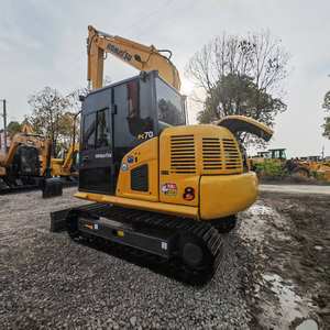 Komatsu 70-8 d'occasion de haute qualité, moteur de noyau d'excavatrice hydraulique de 7 tonnes, excavatrice sur chenilles originale japonaise d'occasion à vendre - Product Image 4