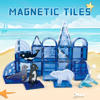 Nouveau modèle Ensembles de blocs de construction magnétiques 3D éducatifs Tuiles magnétiques à tige à aimant fort Jouet pour enfants
